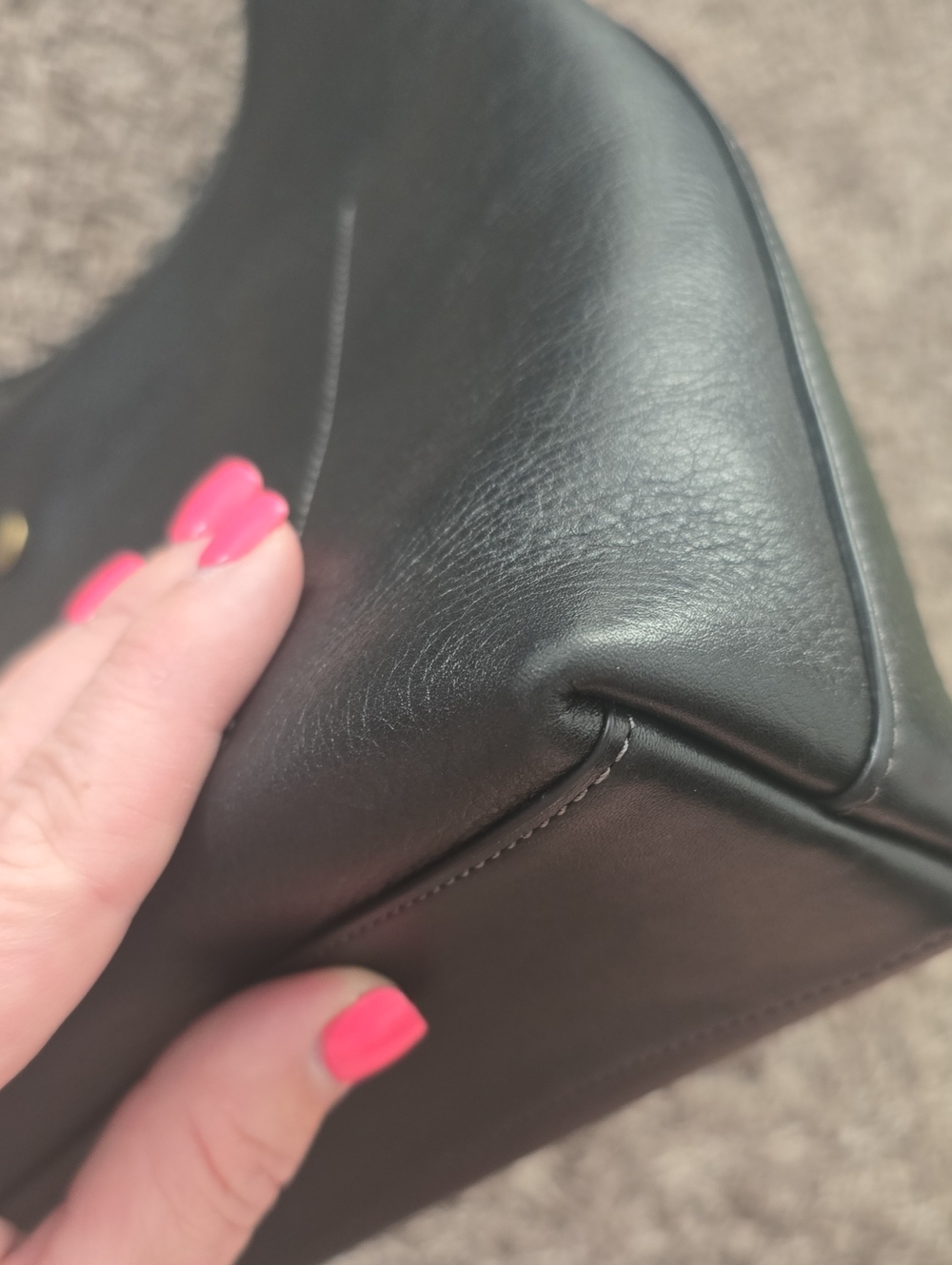 Coach Black Leather Brooklyn 28 Bag - Picture 8 of 16